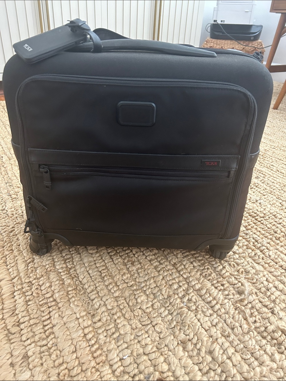 Tumi Alpha Black Rolling Cabin Brief with Front Organizer - Picture 2 of 10